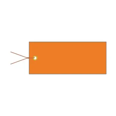 Finns i lager - Hang tags 120 x 50 mm, orange, unprinted, 100 pieces