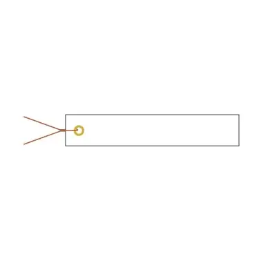 Premium | Hang tags 100 x 18 mm, white, unprinted, 250 pcs.