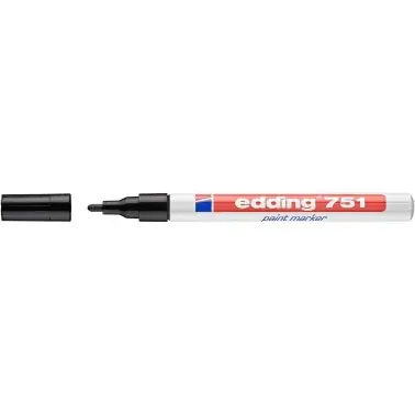 edding 751 marqueur peinture, noir - Extra rabatt