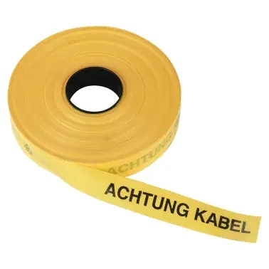 Efterfrågad | Route warning tape, yellow Attention cable, 40 mm x 250 m