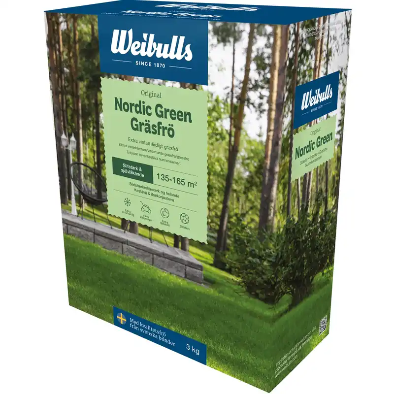 Weibulls Nordic Green 3 kg, gräsfrö | Dagens erbjudande