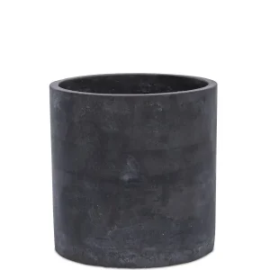 Kruka Mörkgrå Cement 14x16cm | Köp idag