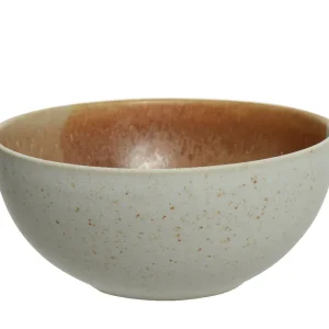 Skål Vit/brun 6,5x14,5cm - Erbjudande